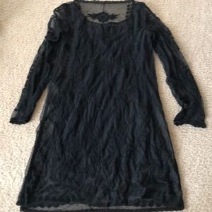 Black lace dress